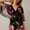 Vestido Preto Multicolorido