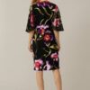 Vestido Preto e Multicolorido