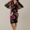 Vestido Preto e Multicolorido